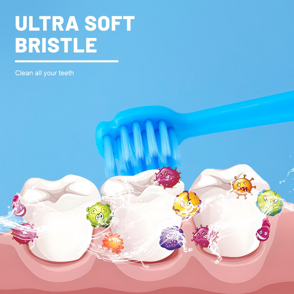 OEM Kids Toothbrush Manufacturers Soft Cartoon Kids Children Toothbrush with Toy