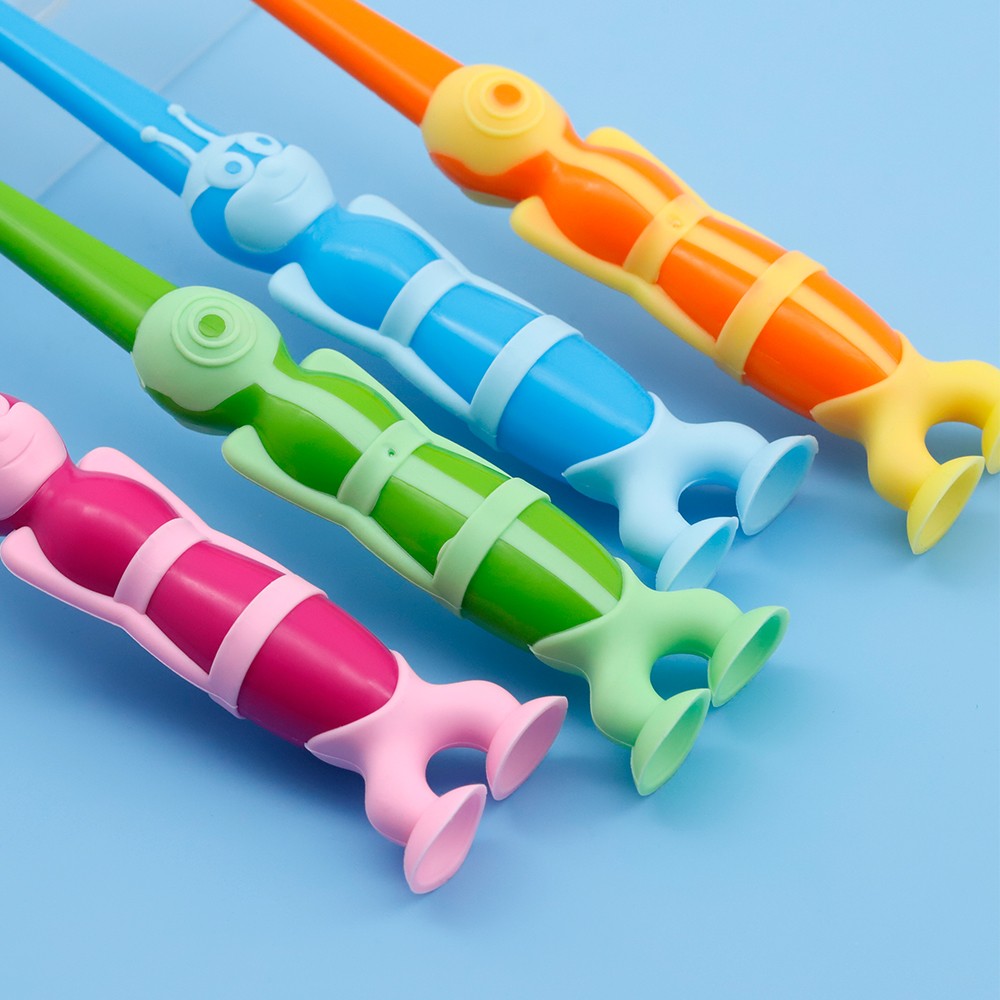 OEM Kids Toothbrush Manufacturers Soft Cartoon Kids Children Toothbrush with Toy