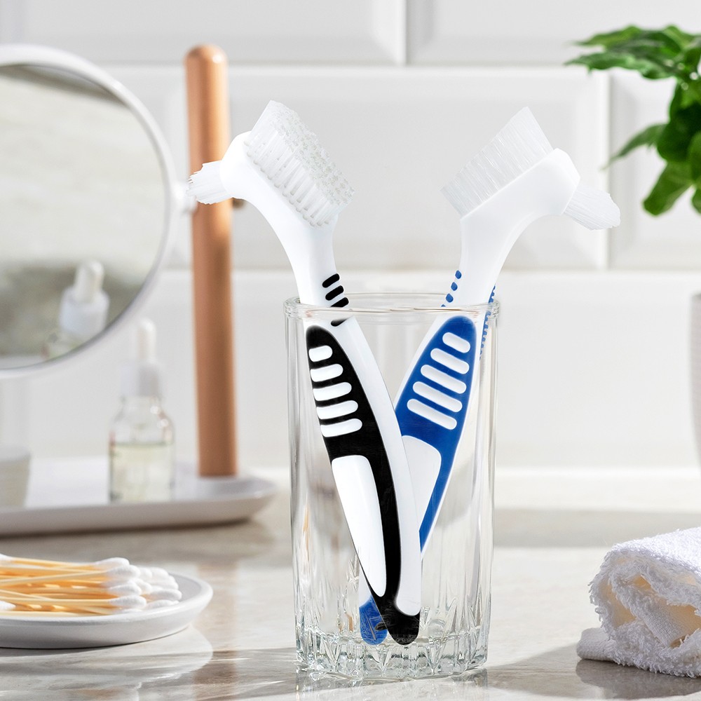False Teeth Cleaning Brush Denture Brushes Wholesale Denture Toothbrush