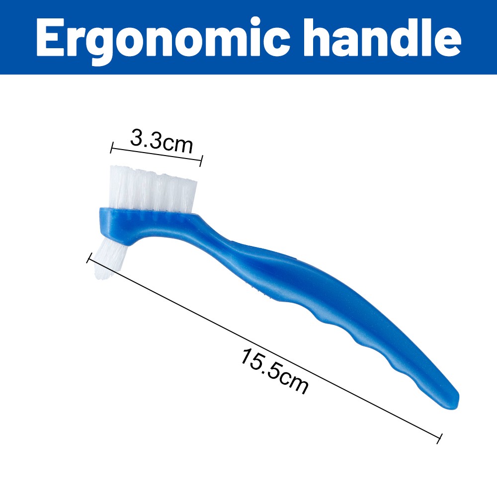 Double Sided False Teeth Brush/Orthodontic Toothbrush/ Dental Denture Oral Hygiene Toothbrush