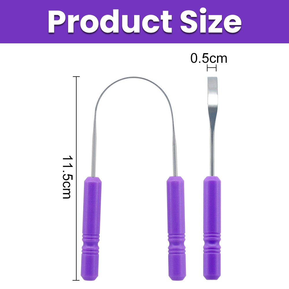 Wholesale New Design U Shaped Pure Copper Stainless Steel Tongue Scraper Cleaner