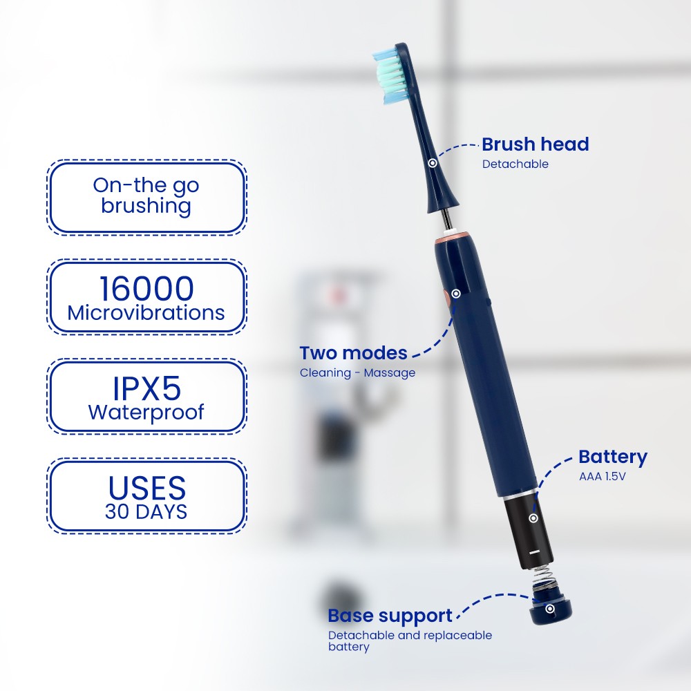 Ultrasonic Vibration Travel Sonic Electric Toothbrush High Powered Electric Toothbrush