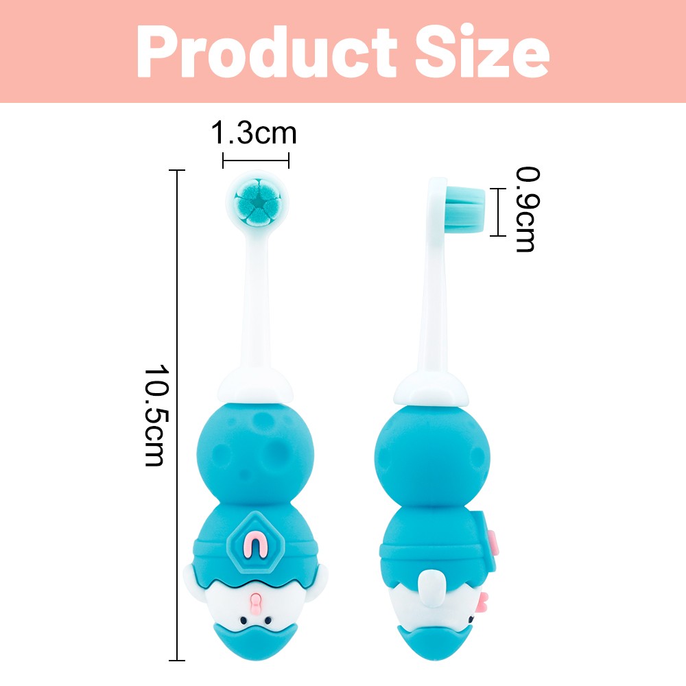 Children's Cartoon Toothbrush 3D Wrap Design Cartoon Handle Toothbrush for Children Teeth Brush for Kids