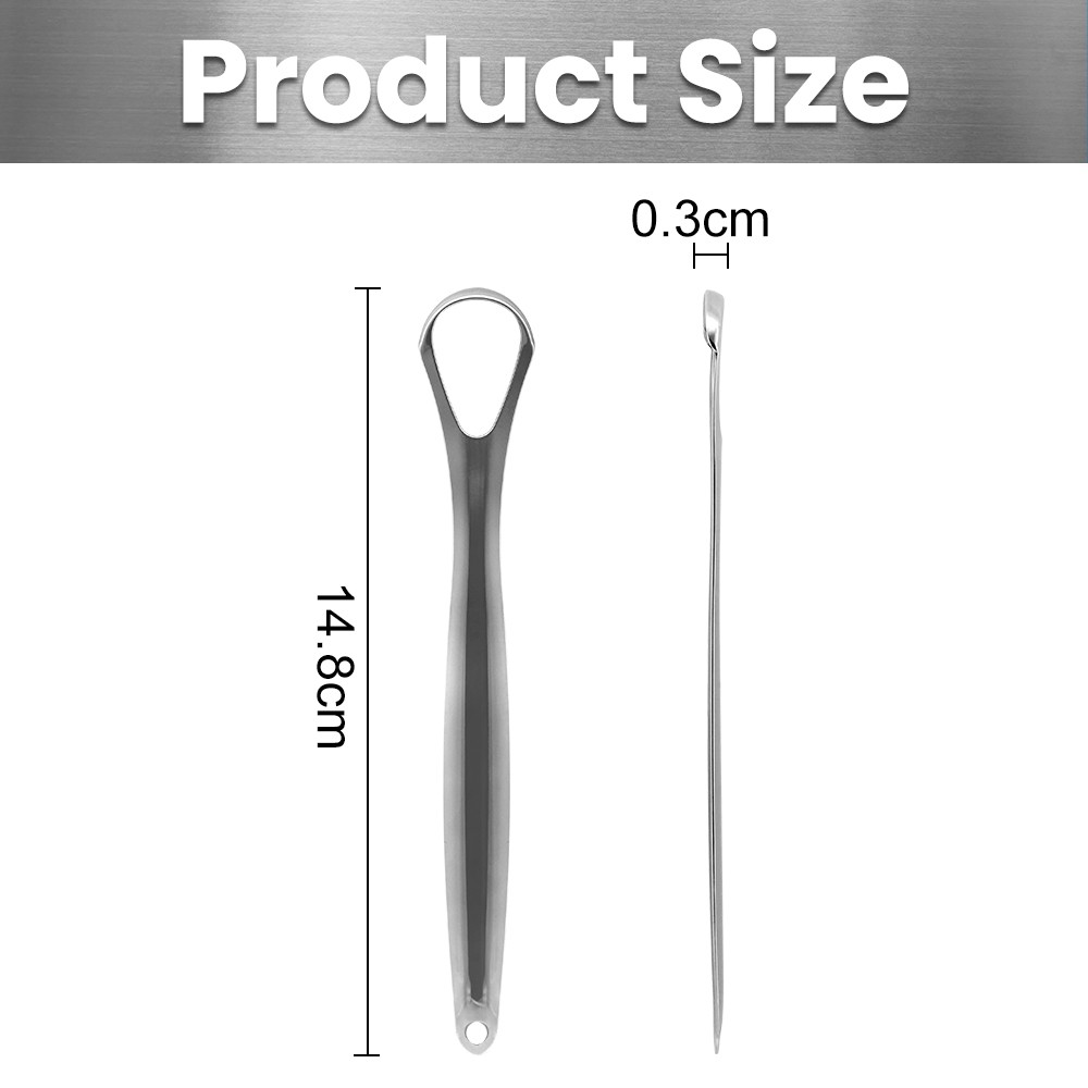 Cheap Price Stainless Steel Double-Layer Large Tongue Cleaner Tongue Coating Brush Scraper