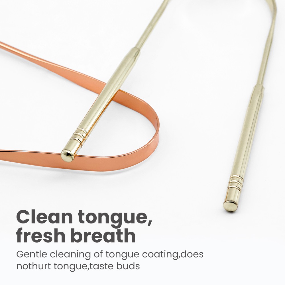 Stainless Steel Dental Sweeper Scrapper Tongue Cleaner