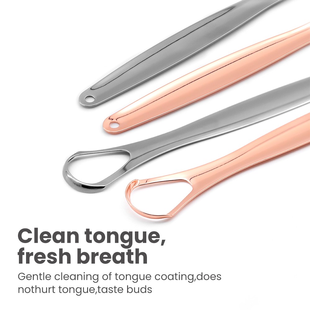 Cheap Price Stainless Steel Double-Layer Large Tongue Cleaner Tongue Coating Brush Scraper