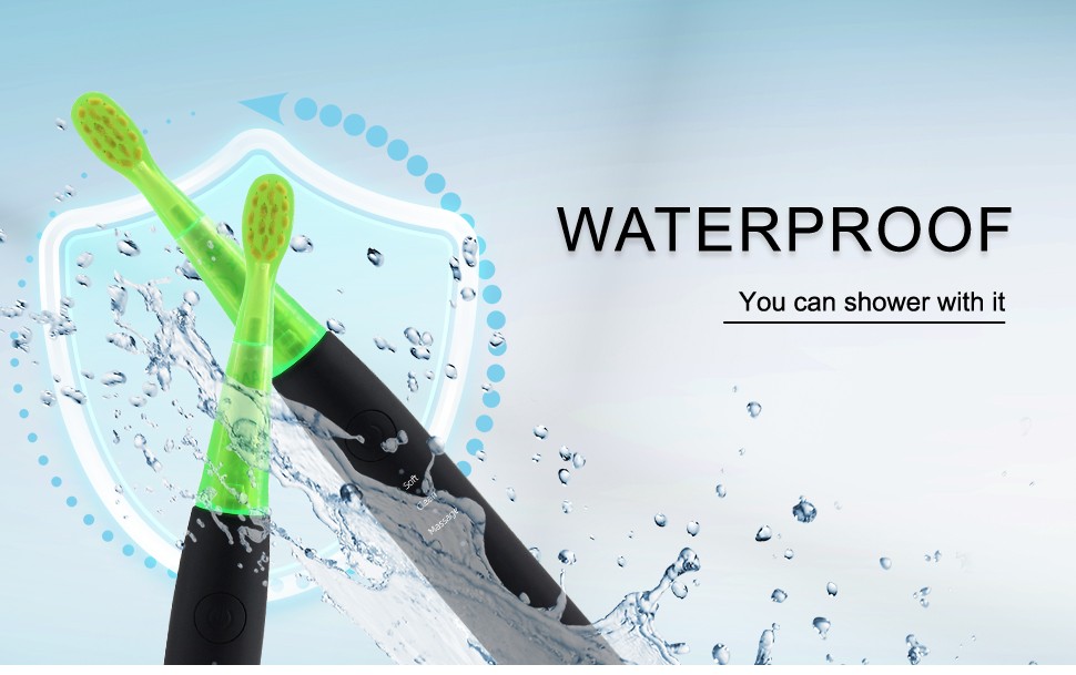 Rechargeable Cartoon Smart Children Toothbrushes for Kids Waterproof Electric Toothbrush