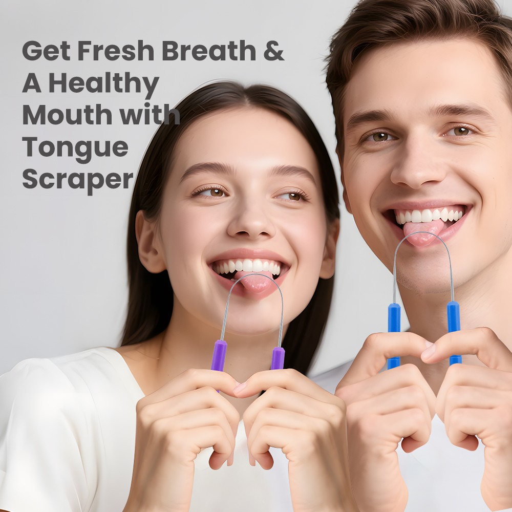 Wholesale New Design U Shaped Pure Copper Stainless Steel Tongue Scraper Cleaner