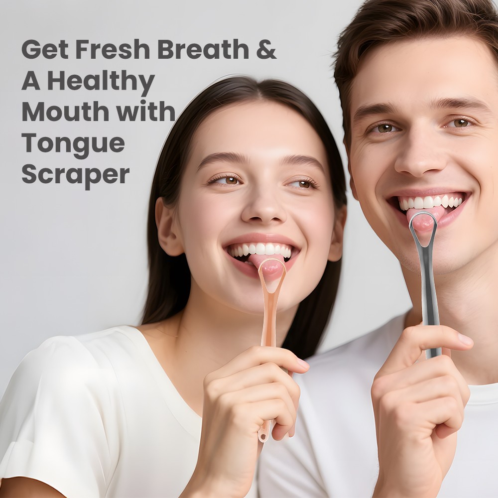 Cheap Price Stainless Steel Double-Layer Large Tongue Cleaner Tongue Coating Brush Scraper