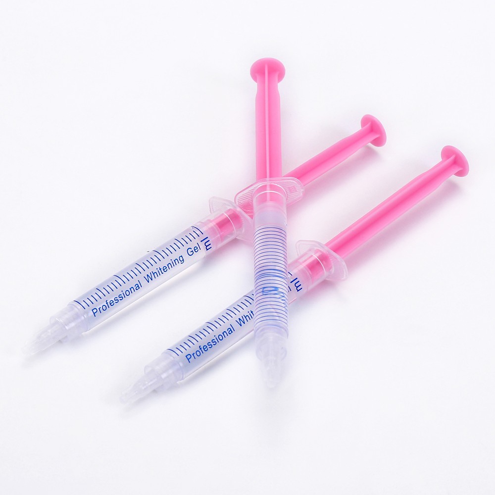 Certified Custom Logo Peroxide Teeth Whitening Gel Syringes 3ml 5ml 10ml Tooth Whitening Gel OEM