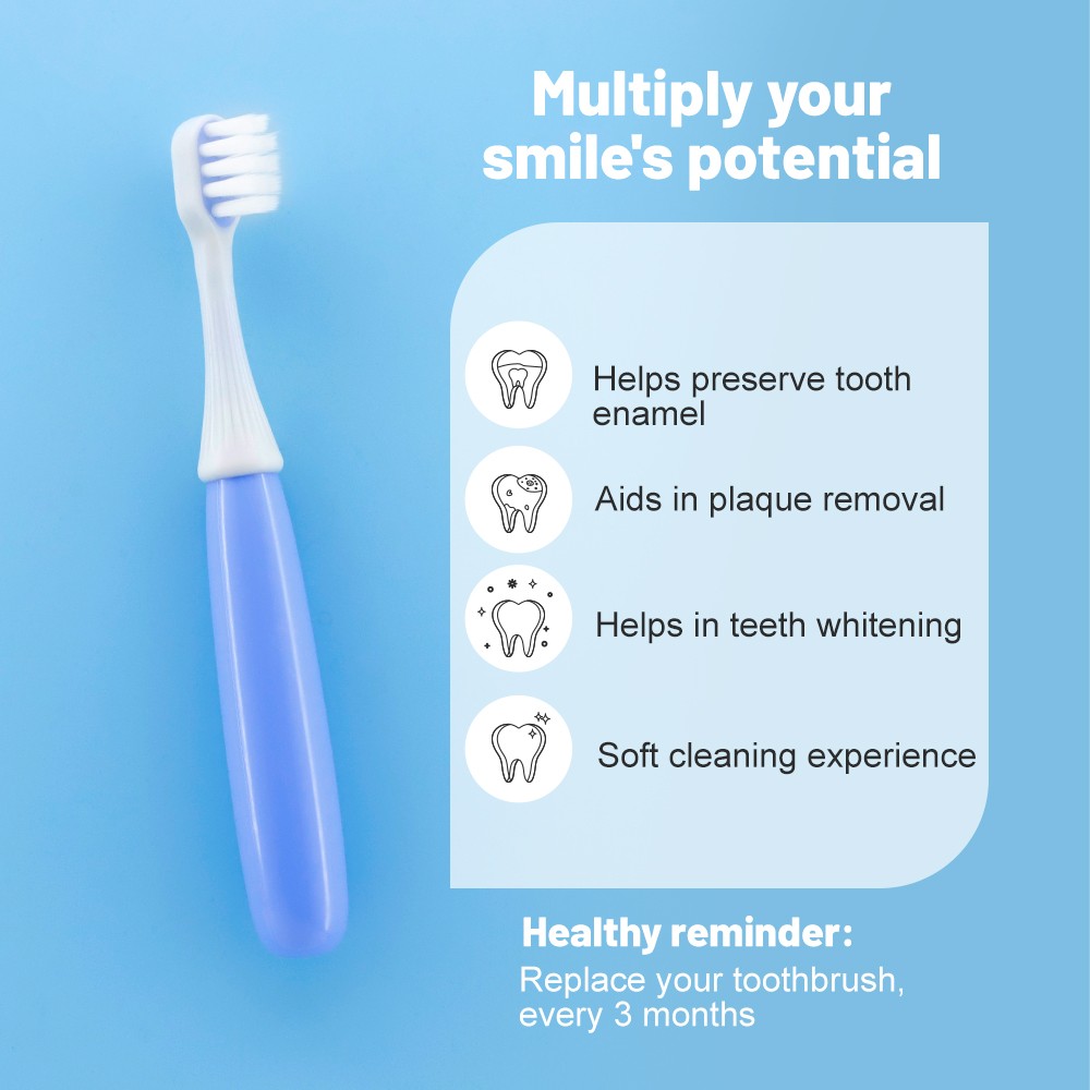 Kids Extra Soft Toothbrush for Baby Using 2-6 Years OEM/ODM Oral Cleaning Children Toothbrush