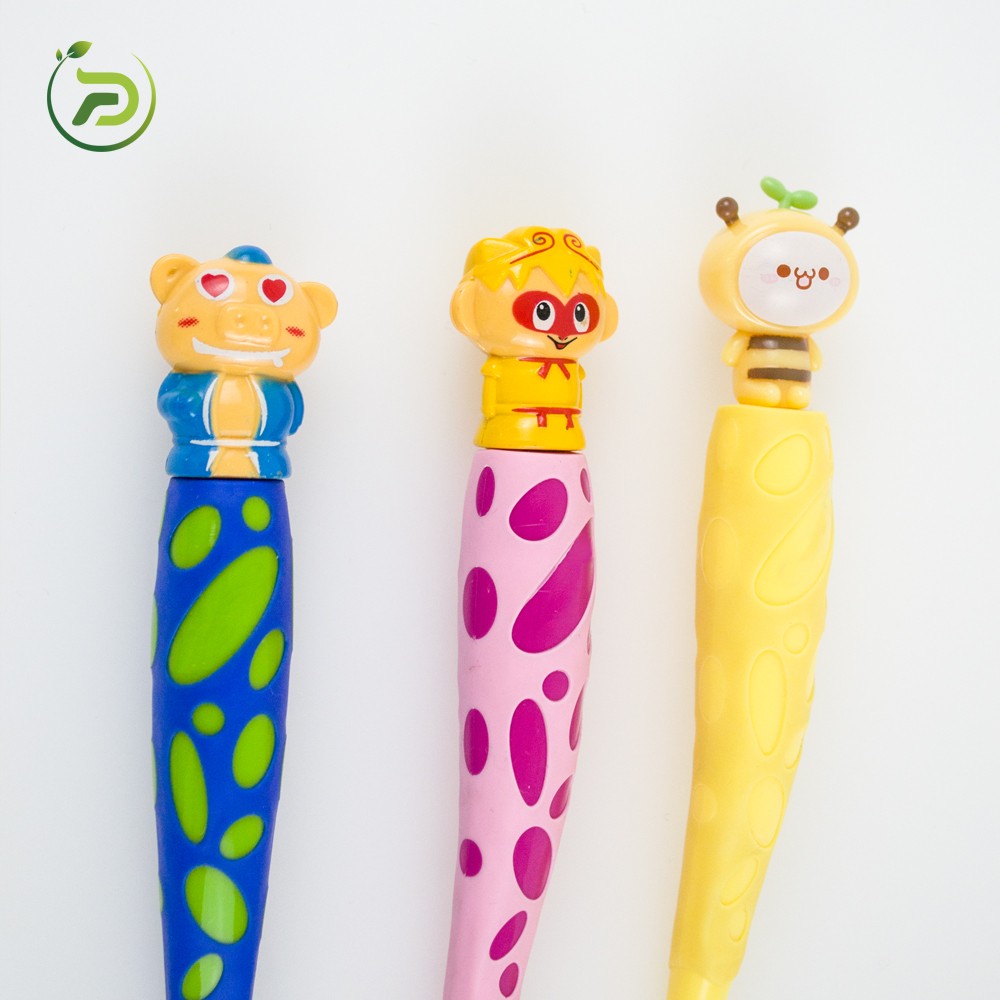 Cute Children Toothbrush with Cartoon Handle Design Cartoon Characters