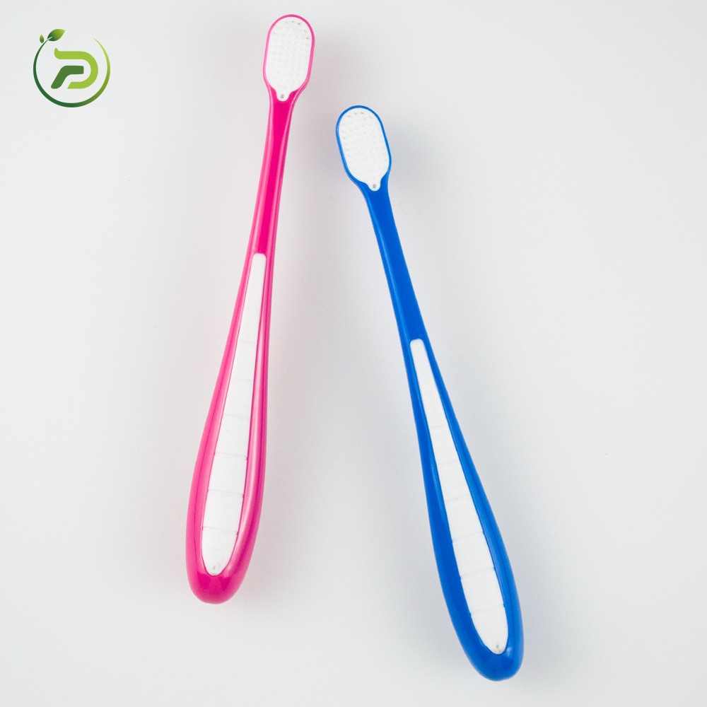 Wholesale Children Nylon Curve Bristles Tooth Brush Anti-Slip Handle Custom Logo Kids Manual Toothbrush