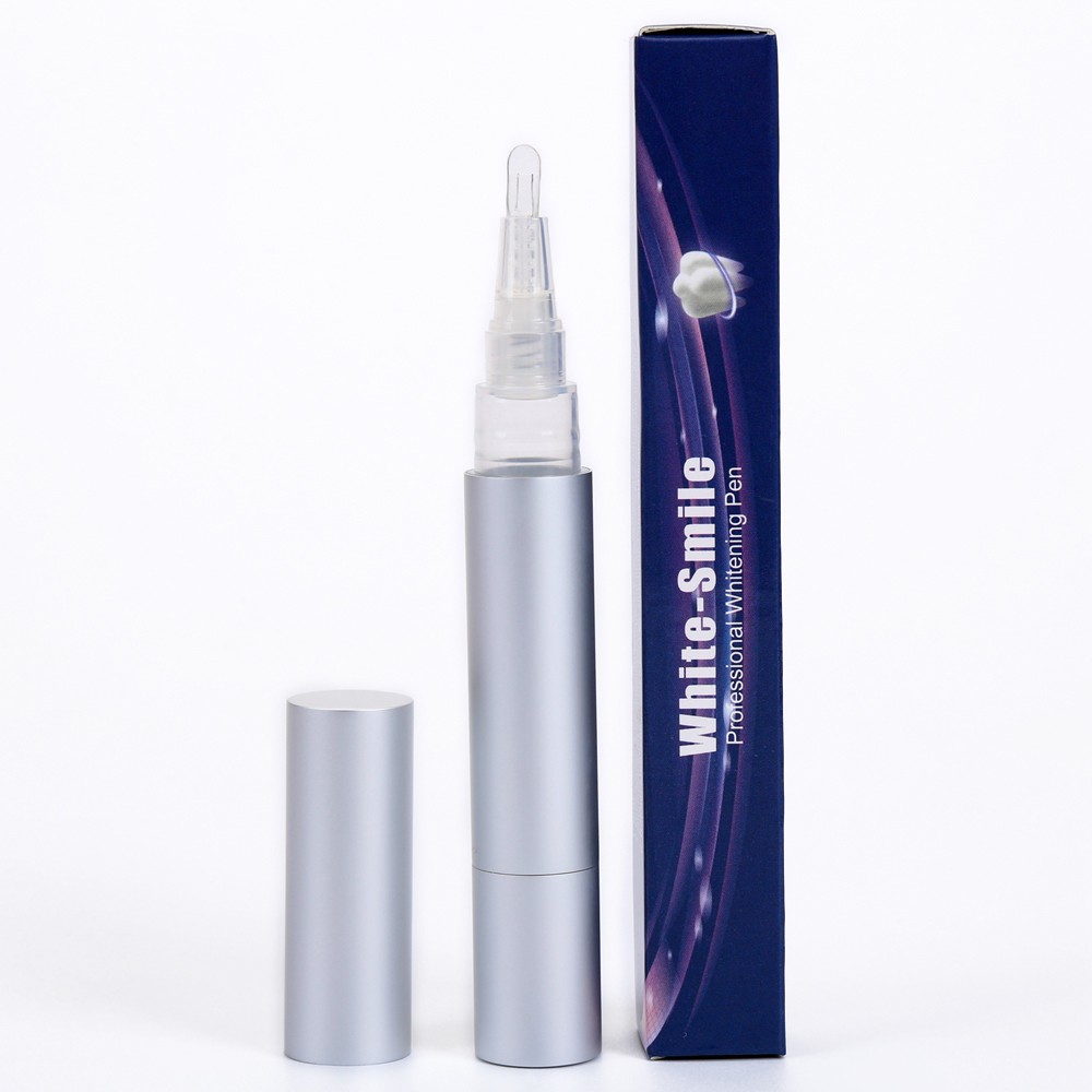 Professional Pearl Drops Aluminum Teeth Whitening Pen with Flavor Gel