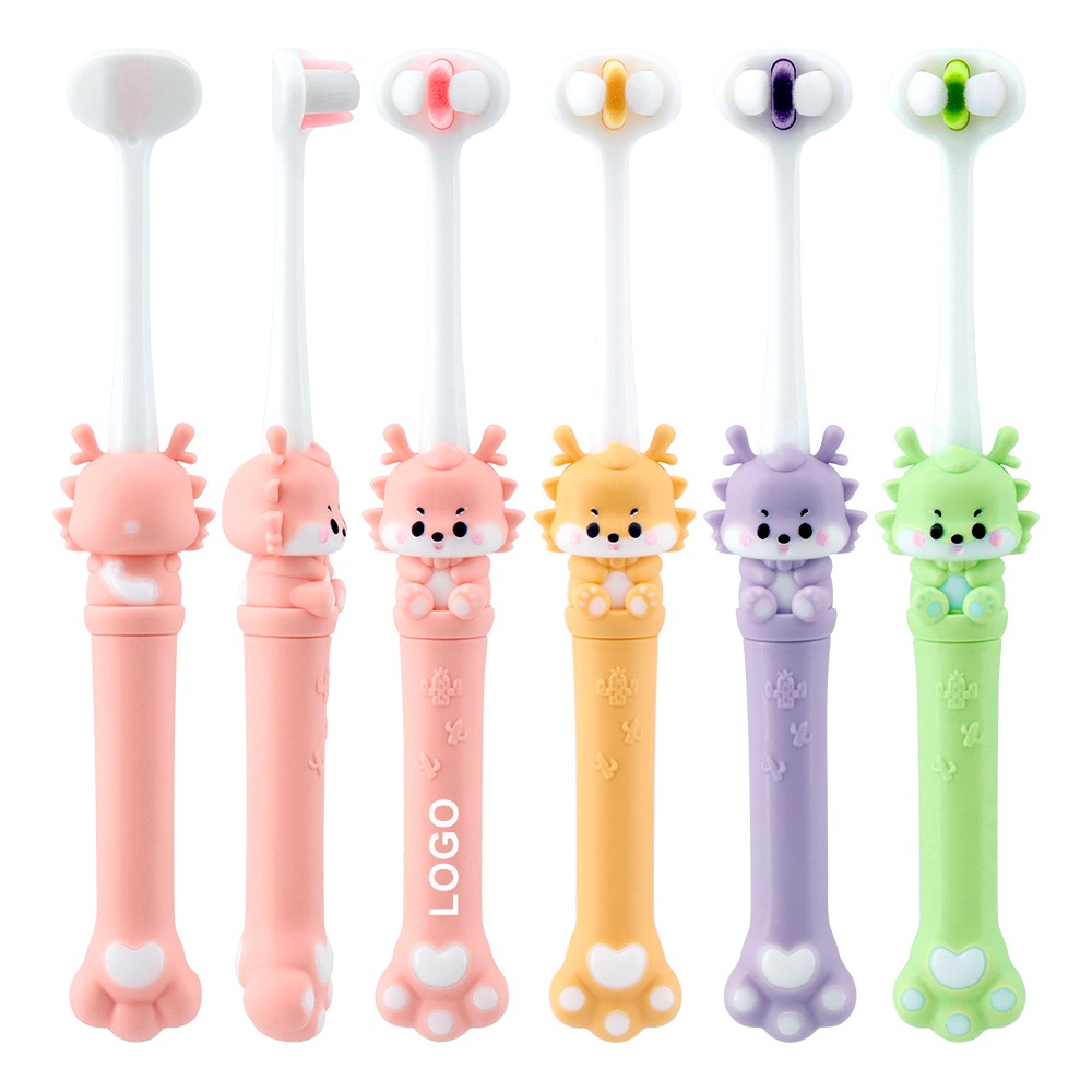 Hot Sale 10000 Bristle 3-6-12 Years Three Side Children Toothbrush