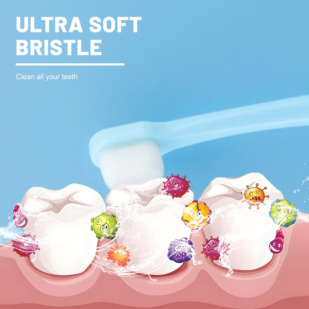 Wholesale 10000 Bristle Nano Kids Toothbrush Home Use Manual Toothbrush Ultra Soft Children Toothbrush
