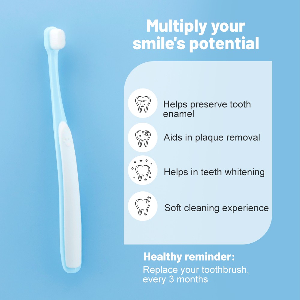 Wholesale 10000 Bristle Nano Kids Toothbrush Home Use Manual Toothbrush Ultra Soft Children Toothbrush