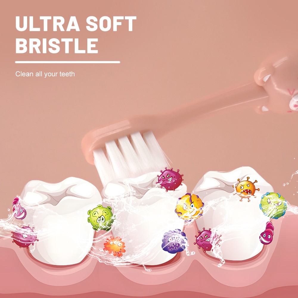 Customize Cute Handle Design Toothbrushes with Logo Soft Bristle Manual Toothbrush for Kid