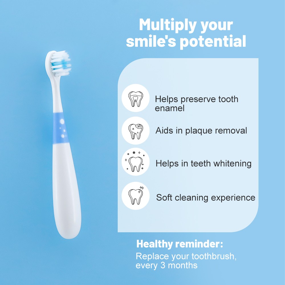 Customizable Logo Soft Children′s Toothbrush with Colorful Handle Manual Use for Home Use