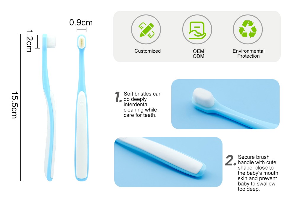 Wholesale 10000 Bristle Nano Kids Toothbrush Home Use Manual Toothbrush Ultra Soft Children Toothbrush