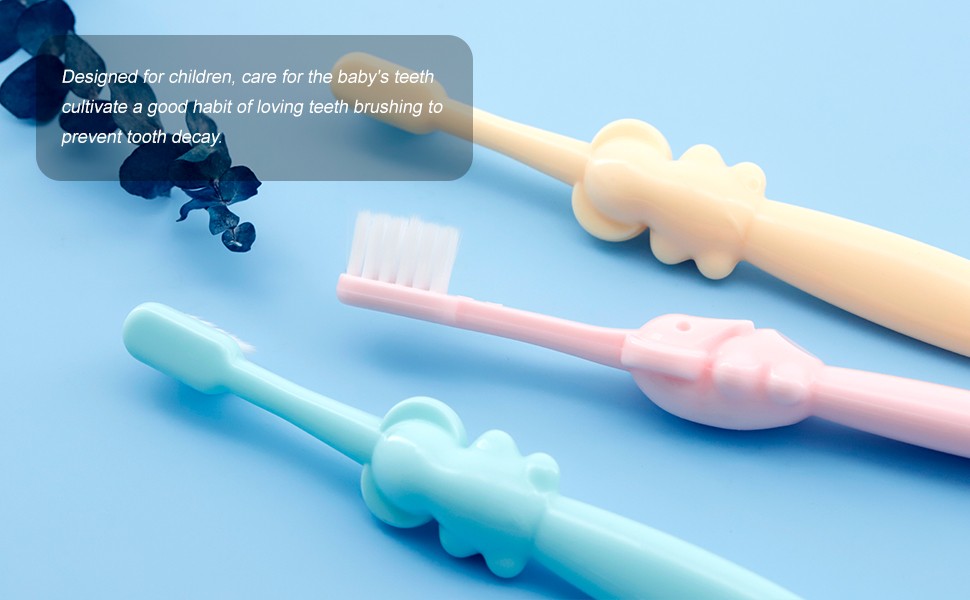 High Quality Soft Kids Toothbrush Customized Color Baby Manual Toothbrush