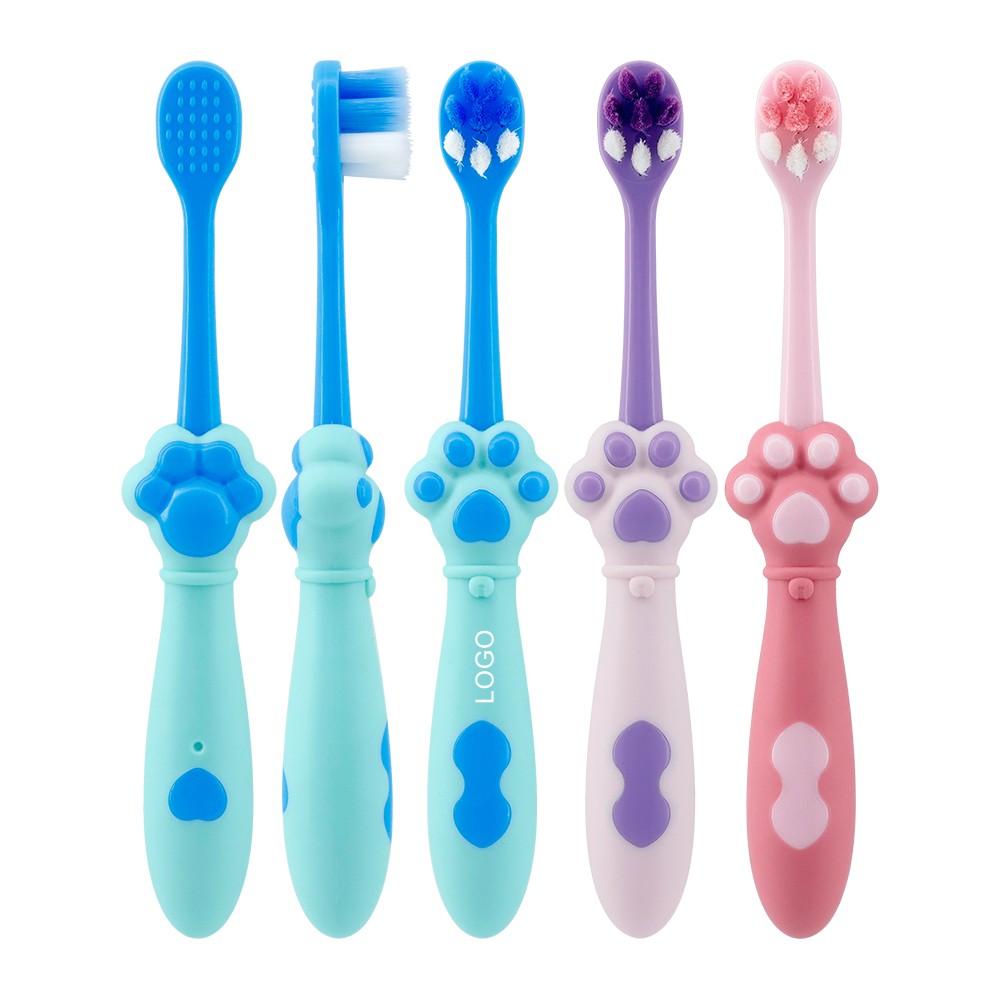 Factory Wholesale Kids Customized Cartoon Design Super Soft Bristle Child Toothbrush