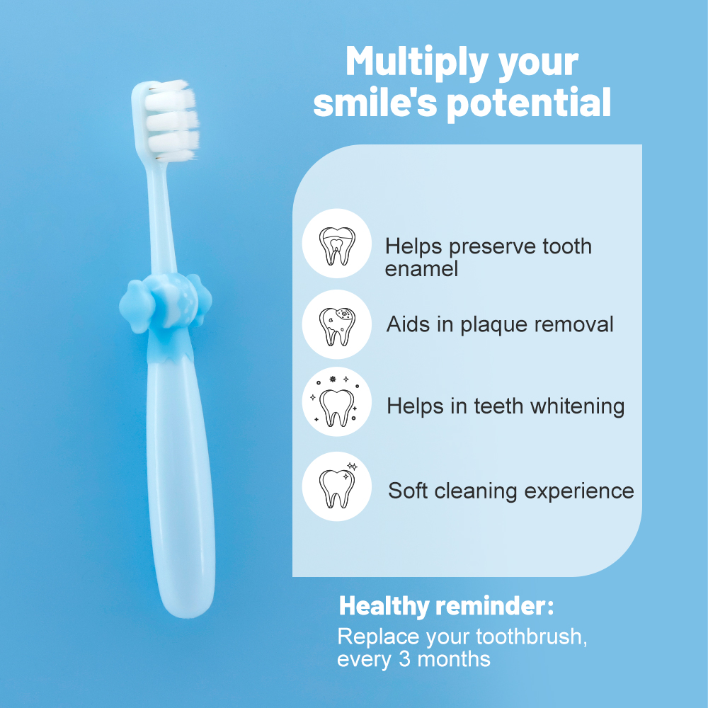Wholesale Bulk Custom Label ODM Soft Bristle Plastic Kid Toothbrush With 3DCandy Shape