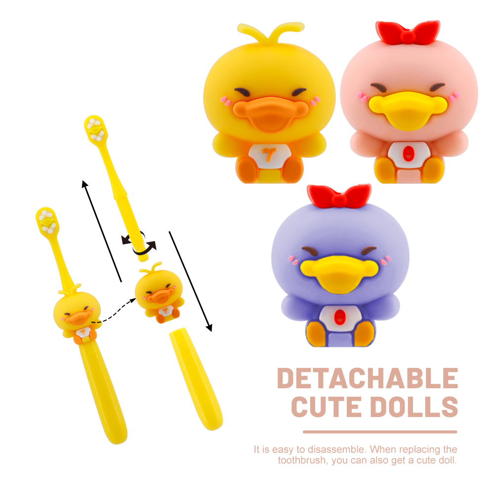 Wholesale 3D Cartoon Soft Toothbrush With Single Pack For Baby / Children's Home Using