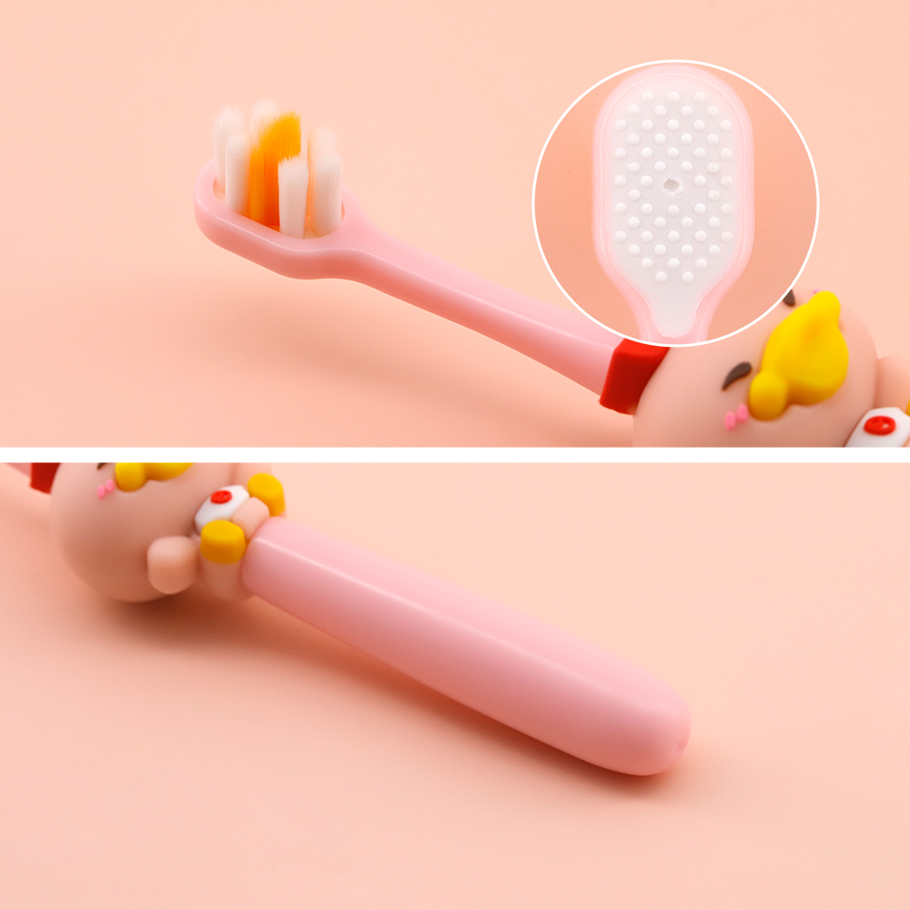 Wholesale 3D Cartoon Soft Toothbrush With Single Pack For Baby / Children's Home Using