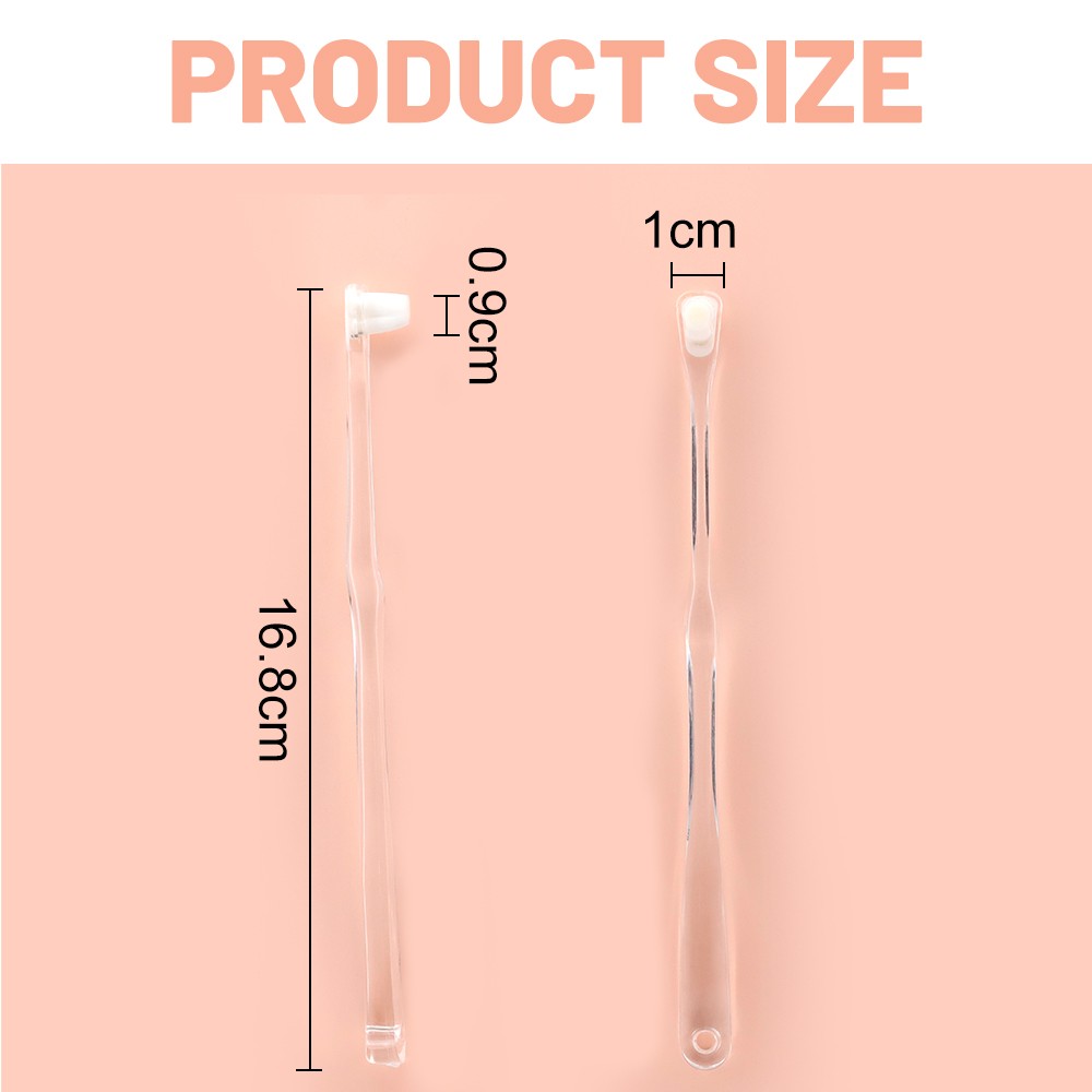 Modern Design Manual Toothbrush with Comfortable Soft Bristles and Transparent Handle for Home Use