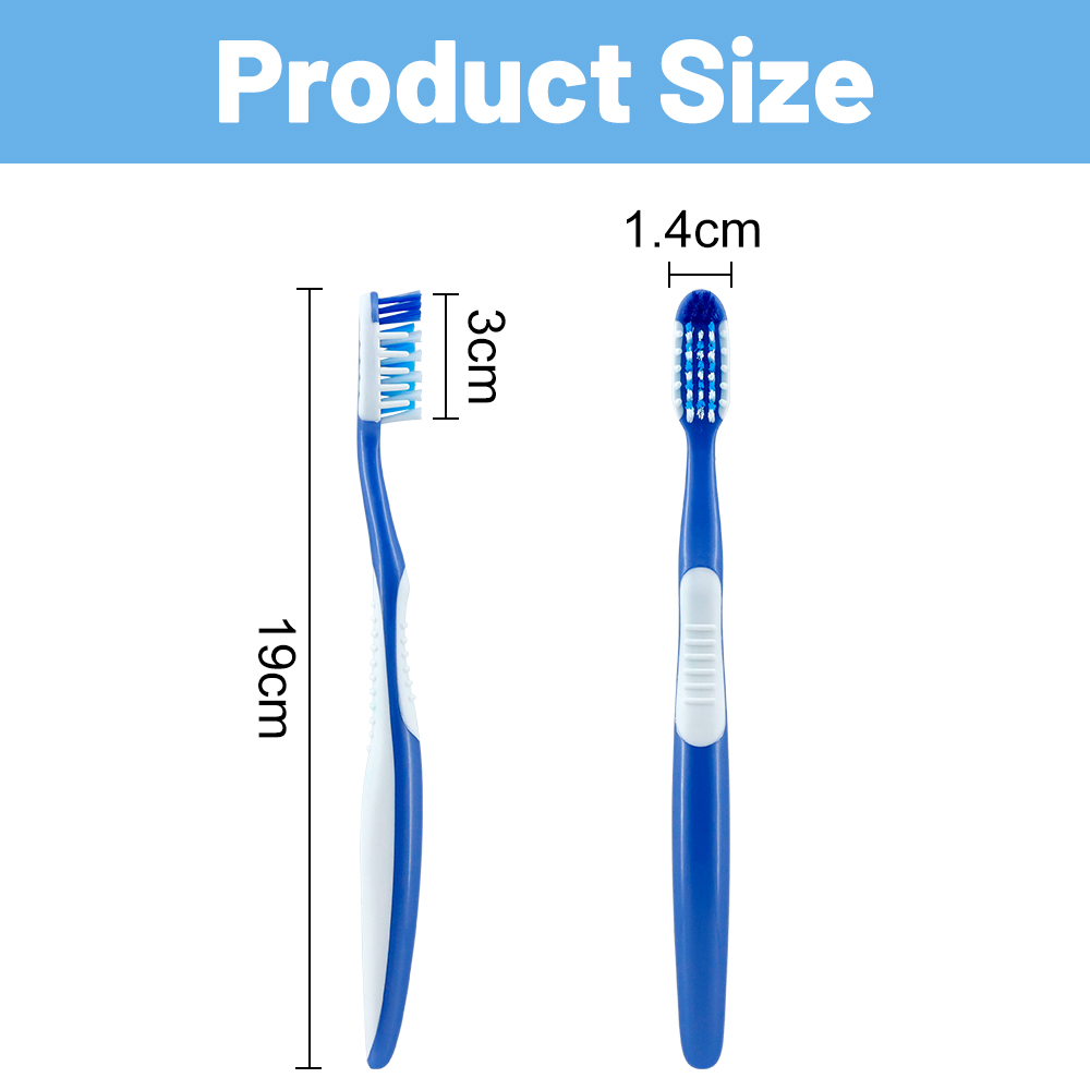 Wholesale Adult Hard Bristles Plastic Manual Adult Toothbrush With Private Logo