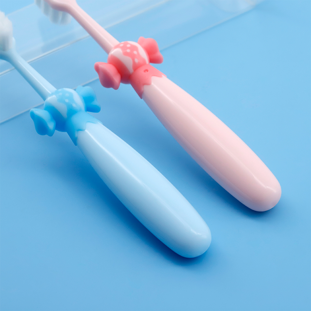 Wholesale Bulk Custom Label ODM Soft Bristle Plastic Kid Toothbrush With 3DCandy Shape