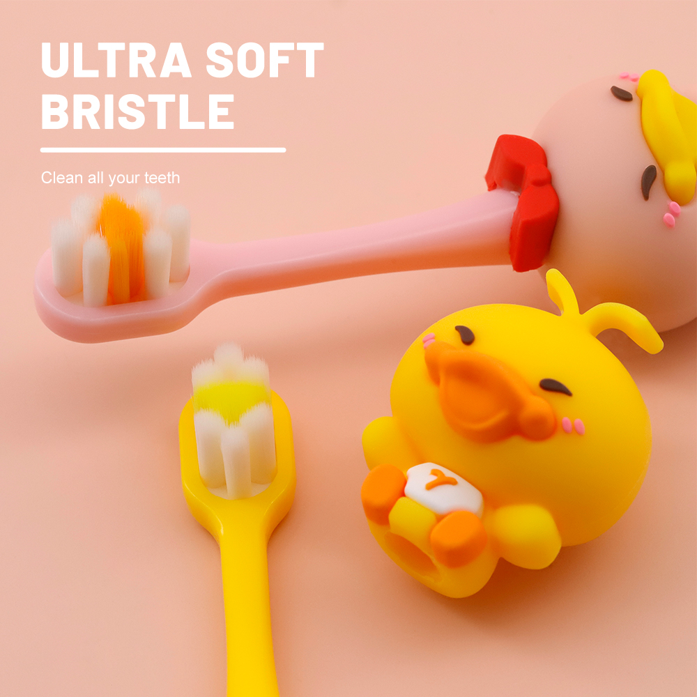 Wholesale 3D Cartoon Soft Toothbrush With Single Pack For Baby / Children's Home Using