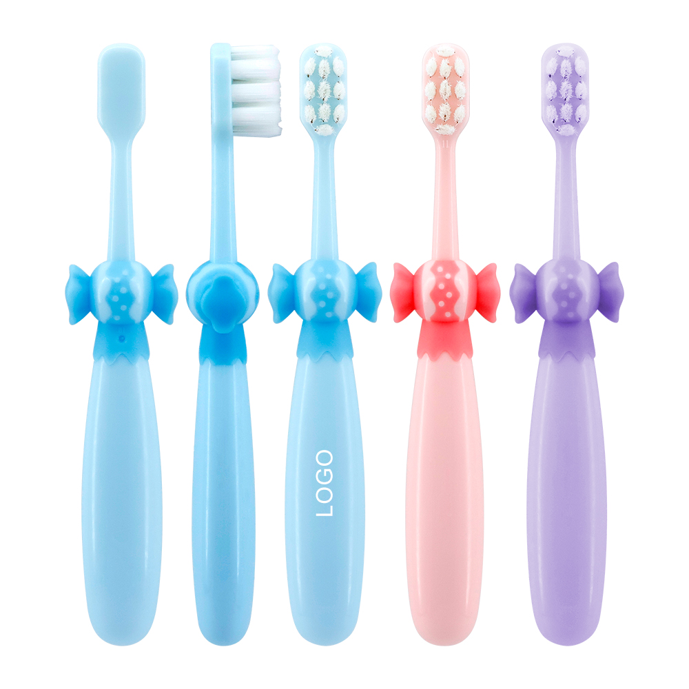 Wholesale Bulk Custom Label ODM Soft Bristle Plastic Kid Toothbrush With 3DCandy Shape