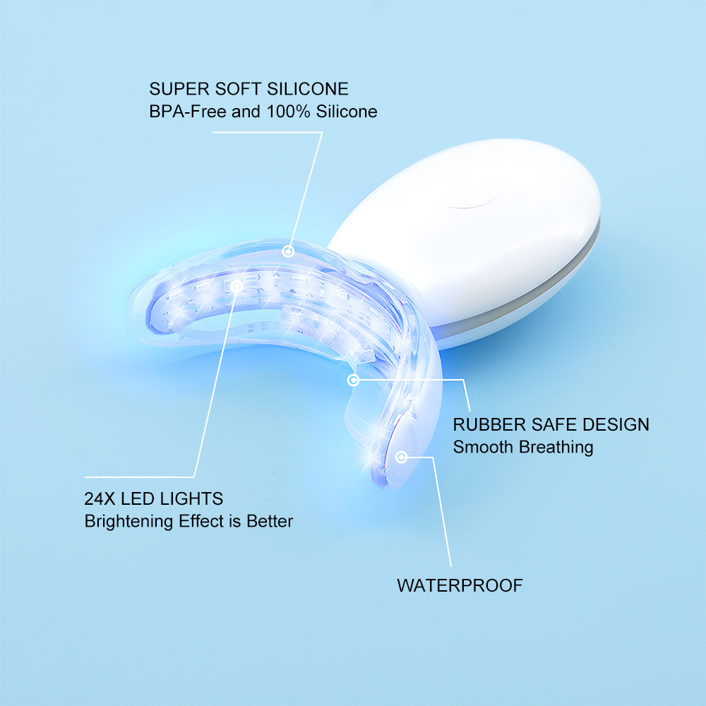 Custom Logo Teeth Whitening System 32 LED Wireless Light Device Kit