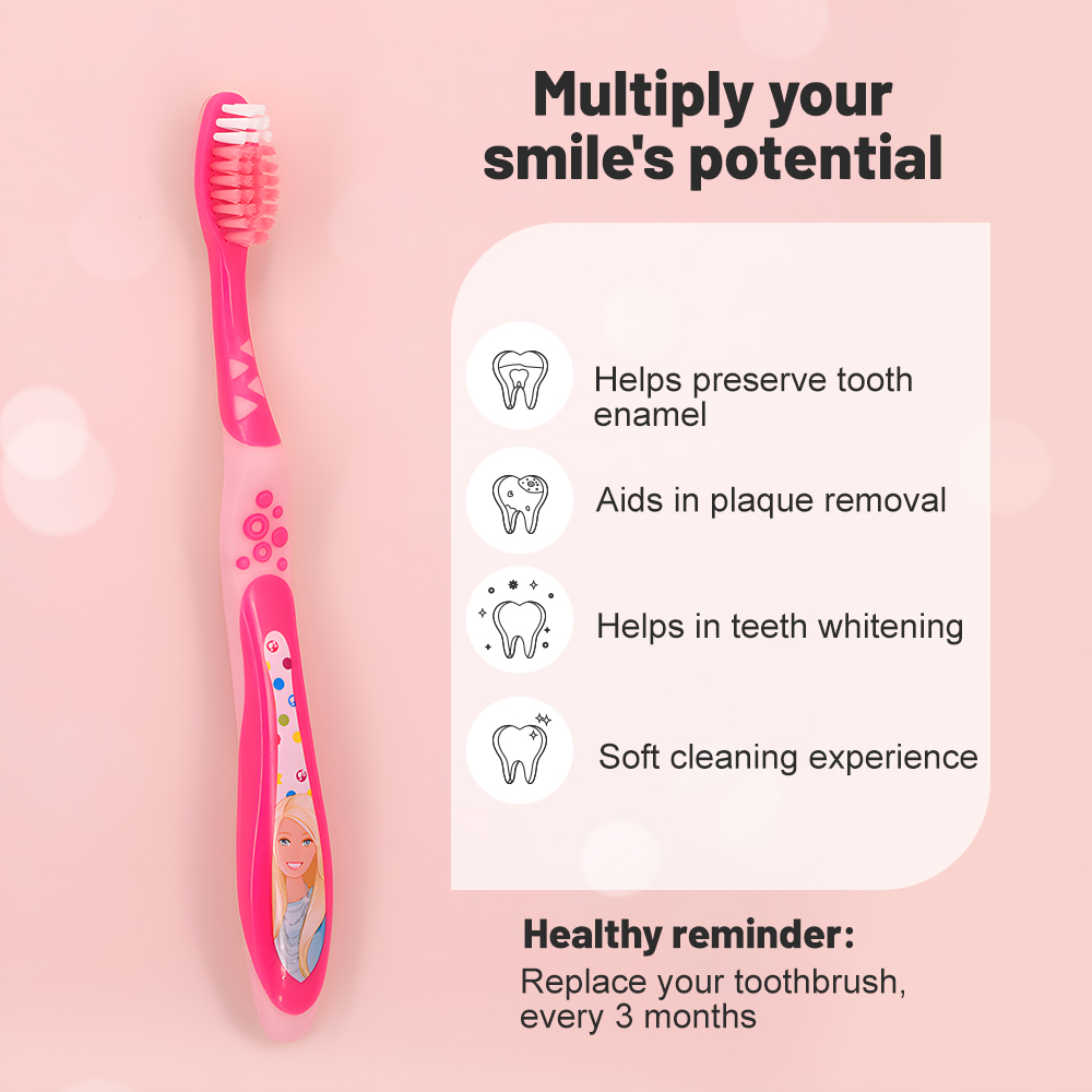 Children's Manual Cartoon Printing Soft Bristles Toothbrush