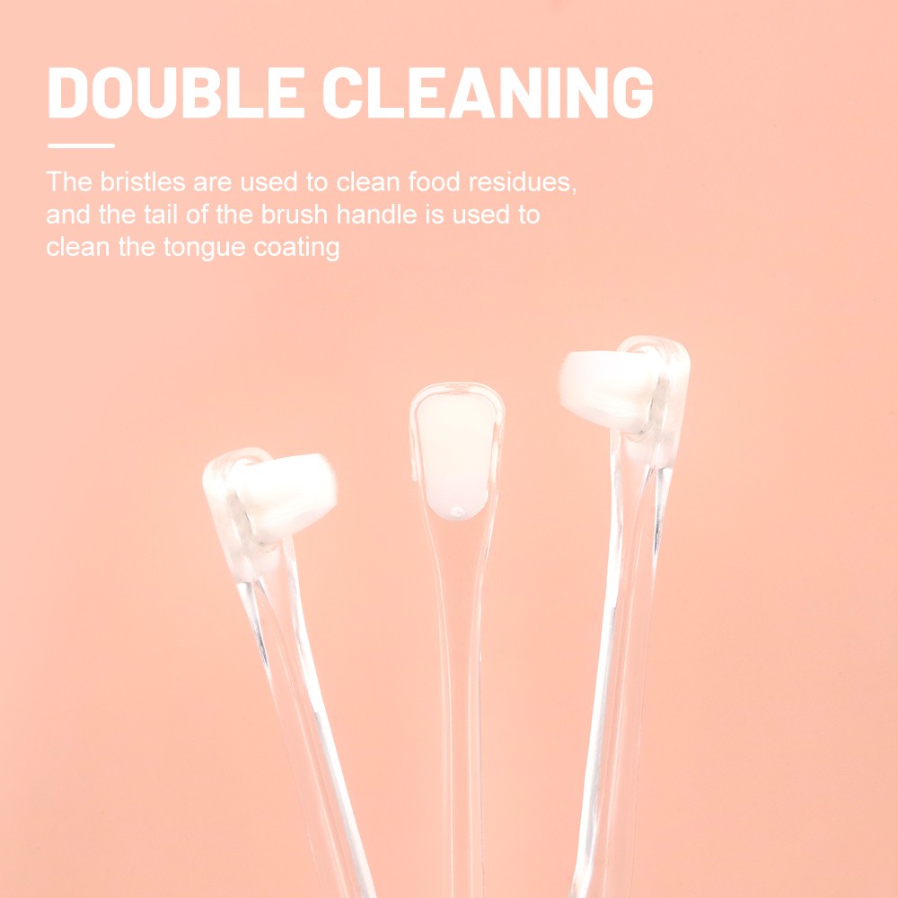 Modern Design Manual Toothbrush with Comfortable Soft Bristles and Transparent Handle for Home Use