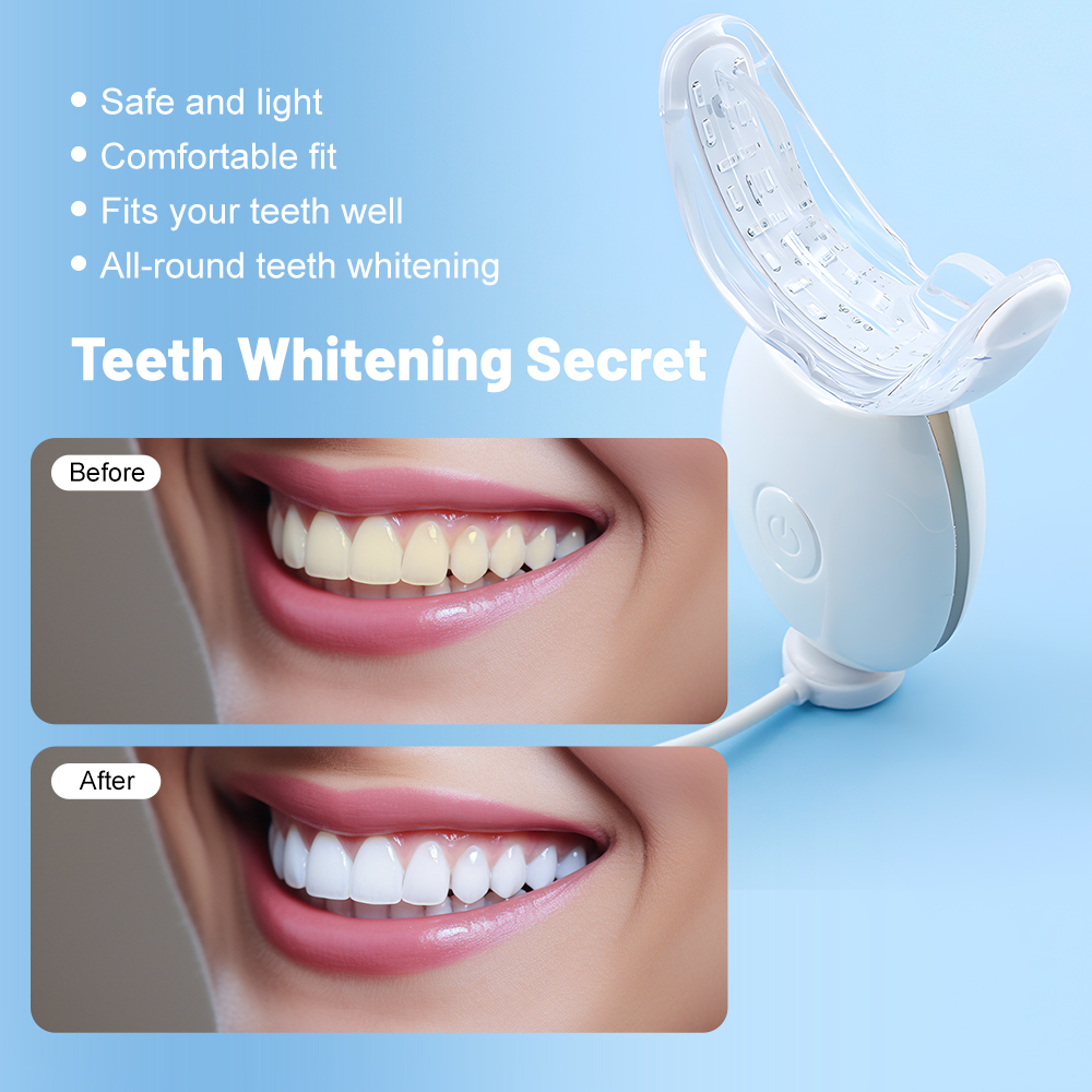 Custom Logo Teeth Whitening System 32 LED Wireless Light Device Kit