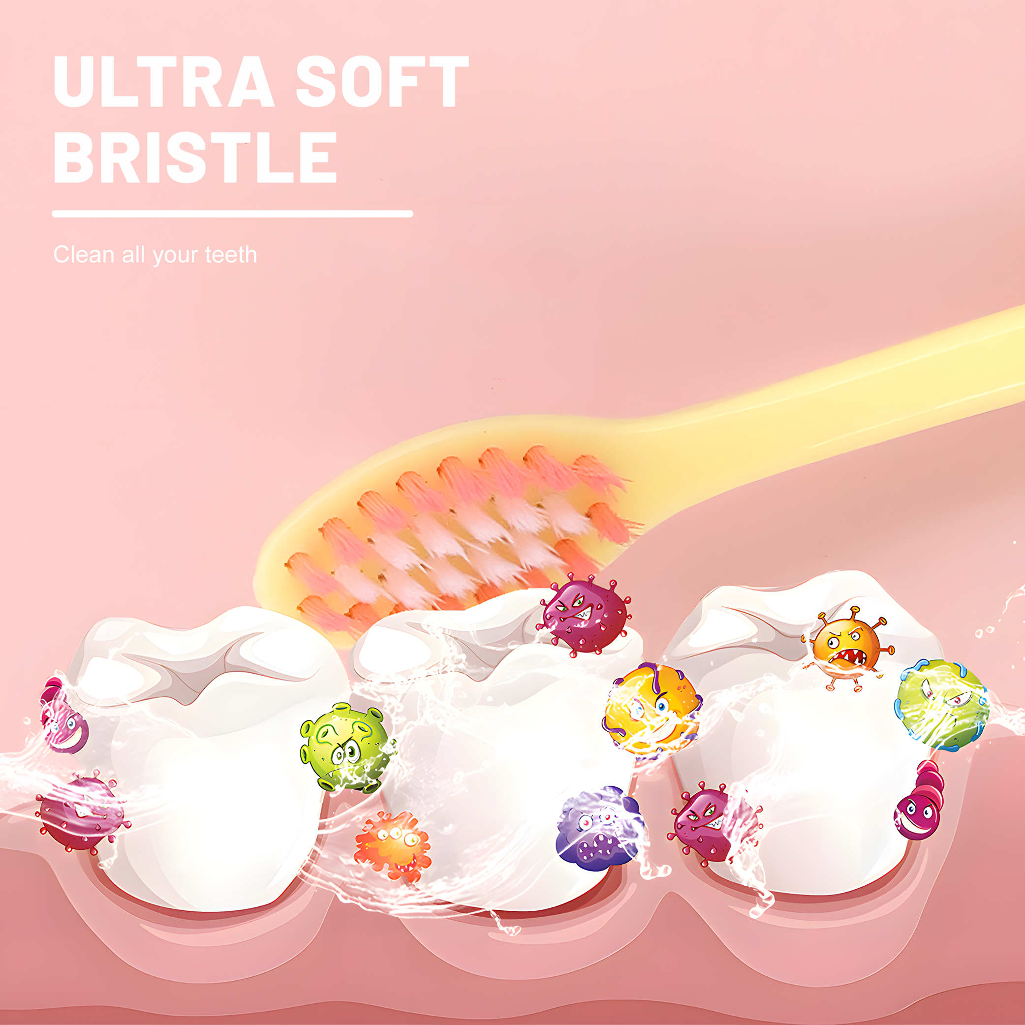 Children's Suction Cup Base Standing Toothbrush