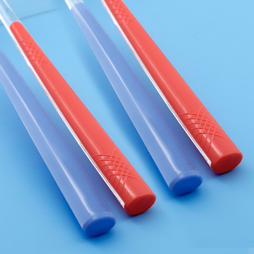 High Quality Spiral Bristles Transparent Adult Plastic Toothbrush