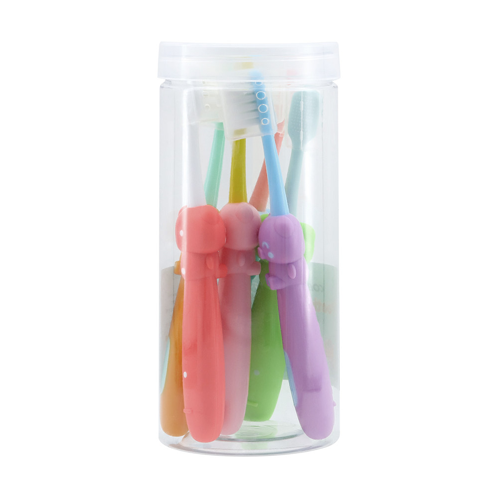 3D Cute Cartoon Little Piggy Design Children's Toothbrush for Home/ Hotel Using