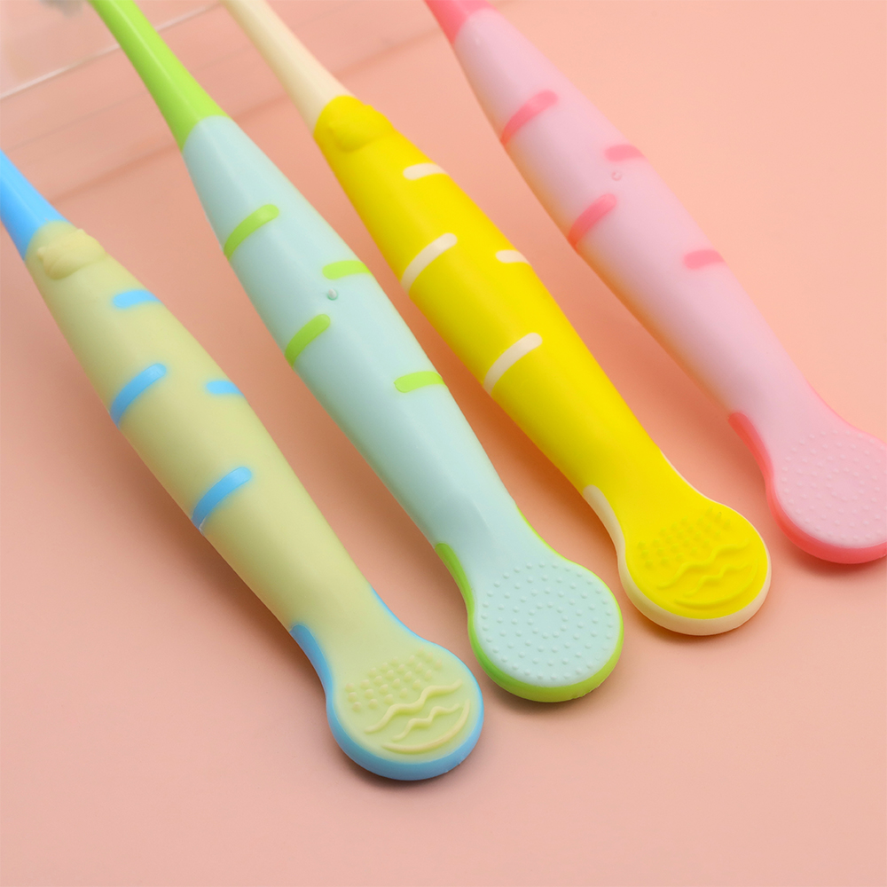Wholesale Cartoon Plastic Soft Bristles Children Toothbrush With Non-slip Brush Handle