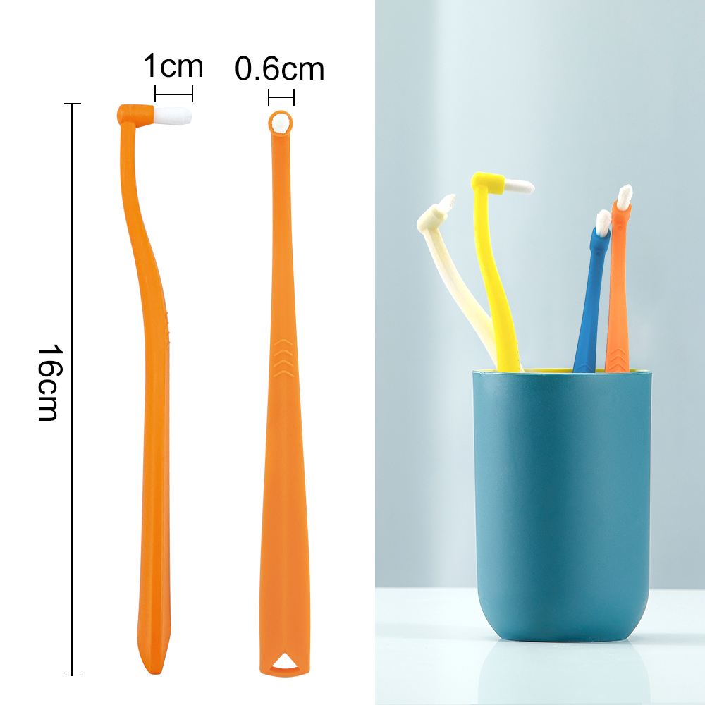 Orthodontic Interdental Toothbrush Soft-Bristles Soft V-shape Multi Scenario Use