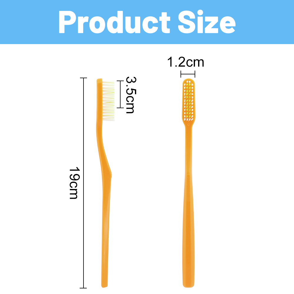 Tooth Brush Manufacturer Disposable Adult Nylon Bristle Toothbrush with Soft Plastic Handle