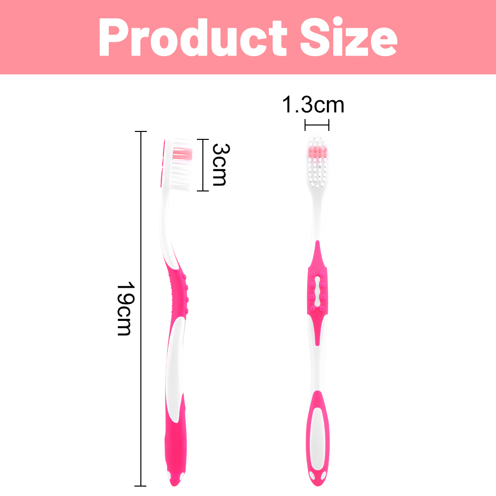 Custom Blister Plastic Manual Toothbrush with Soft Nylon Bristles for Home Use