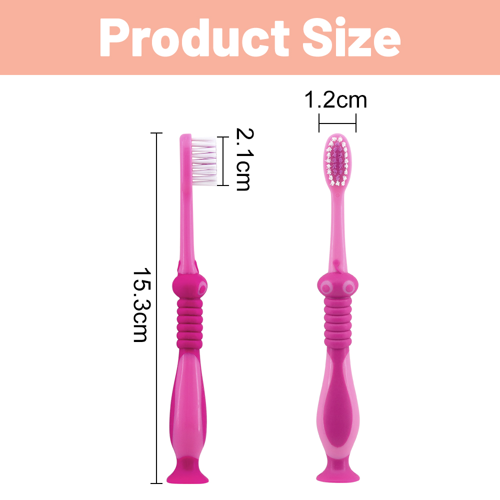 Cartoon Ant Kids Toothbrush for Baby for Kids Super Soft End-rounded Nylon Bristles OEM Acceptable