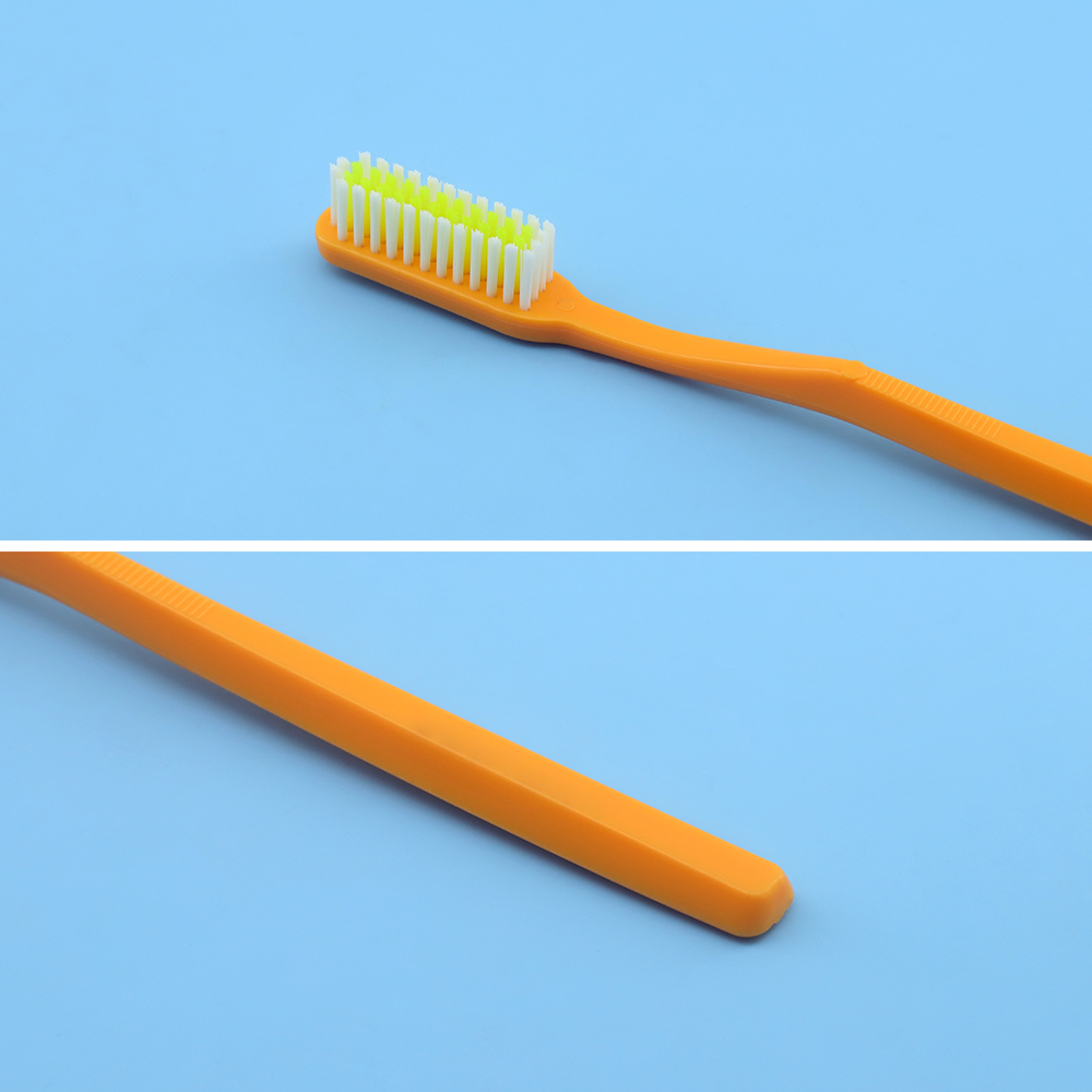 Tooth Brush Manufacturer Disposable Adult Nylon Bristle Toothbrush with Soft Plastic Handle