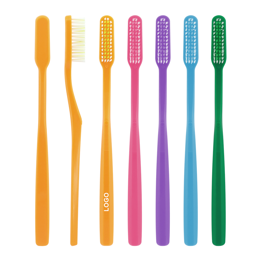 Tooth Brush Manufacturer Disposable Adult Nylon Bristle Toothbrush with Soft Plastic Handle