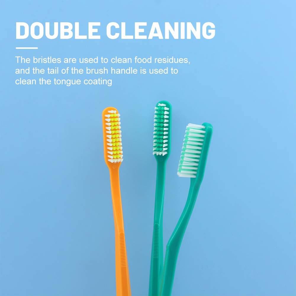 Tooth Brush Manufacturer Disposable Adult Nylon Bristle Toothbrush with Soft Plastic Handle