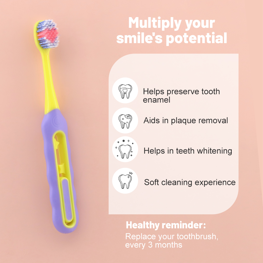 Soft Bristle Toothbrush for Children 3-10 Years Old Kid Toothbrush for Effective Teeth Cleaning Manufacturer